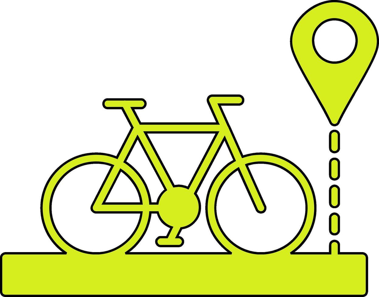 icono de vector de bicicleta