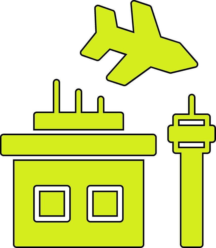 icono de vector de aeropuerto