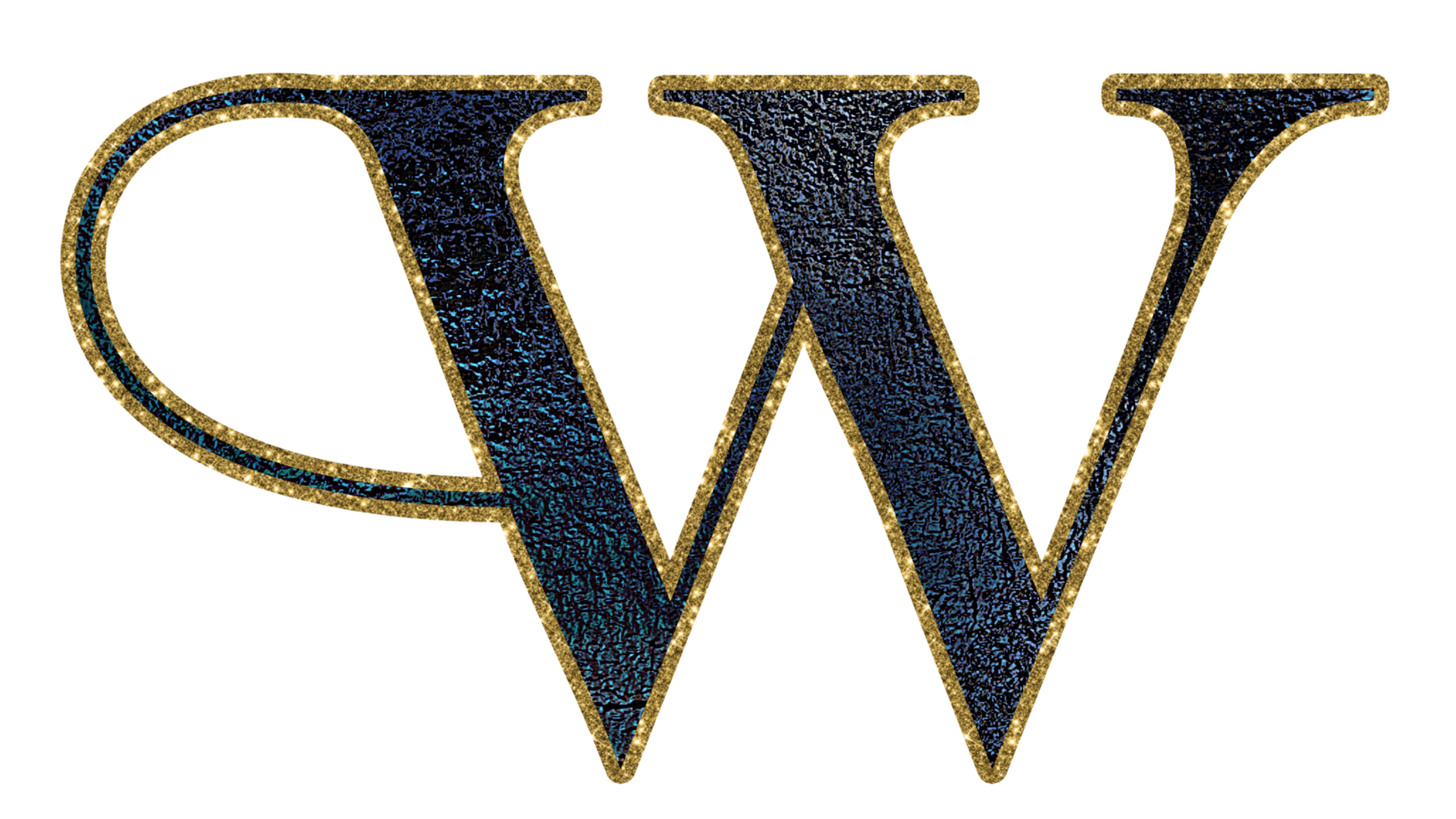 Dark gradient gold glitter alphabet lowercase png