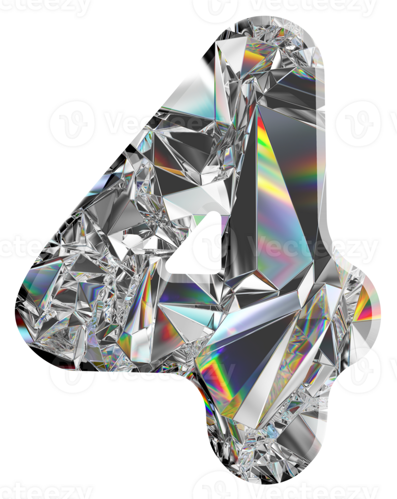 Holographic diamond numbers png