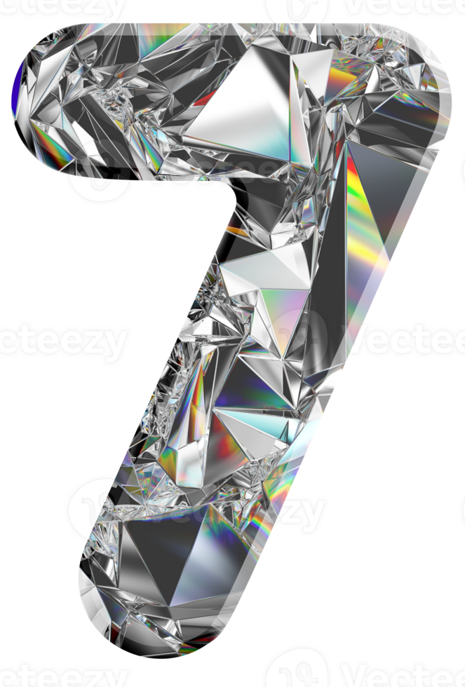 Holographic diamond numbers png