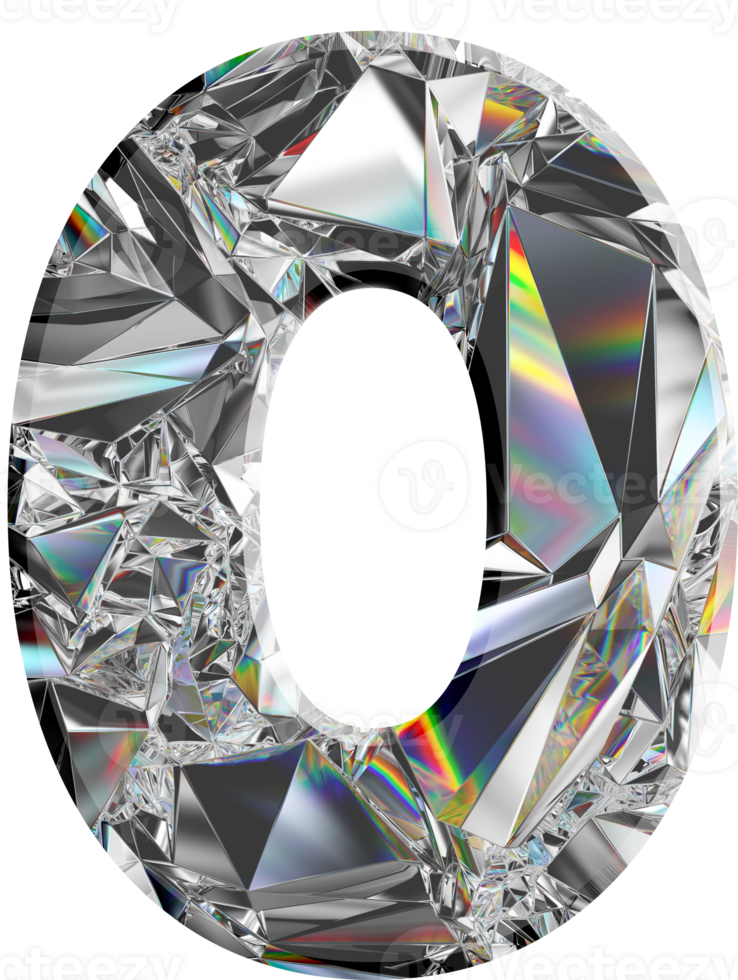 Holographic diamond numbers png