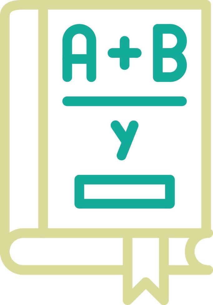 Algebra Book Vector Icon