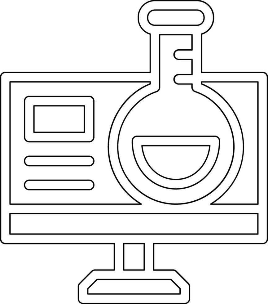Online Chemistry Vector Icon