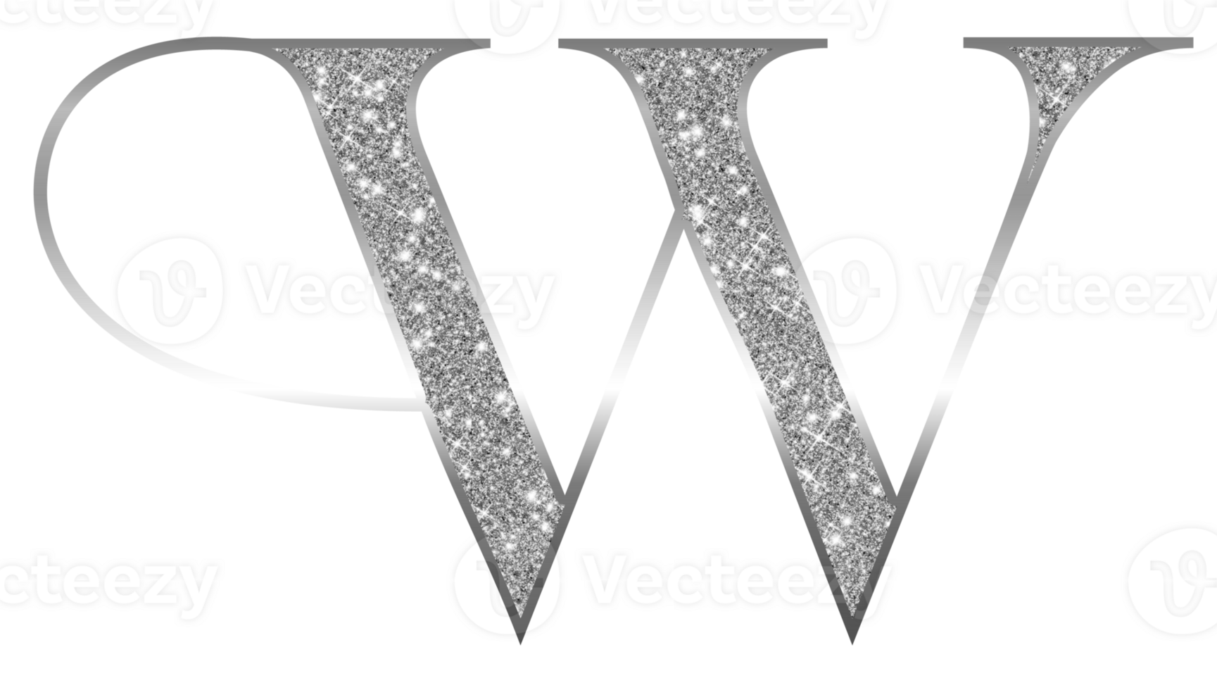 Silver glitter alphabet lowercase png