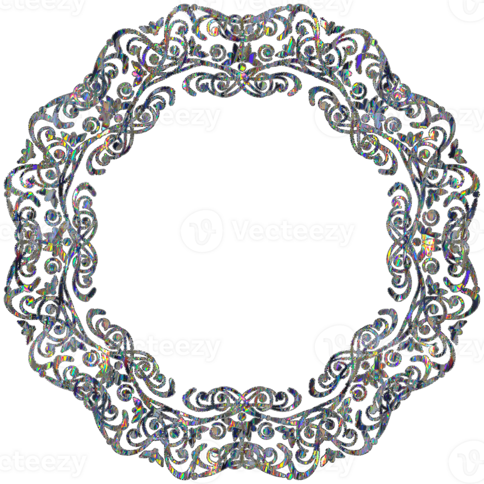 Shiny crystal frame png