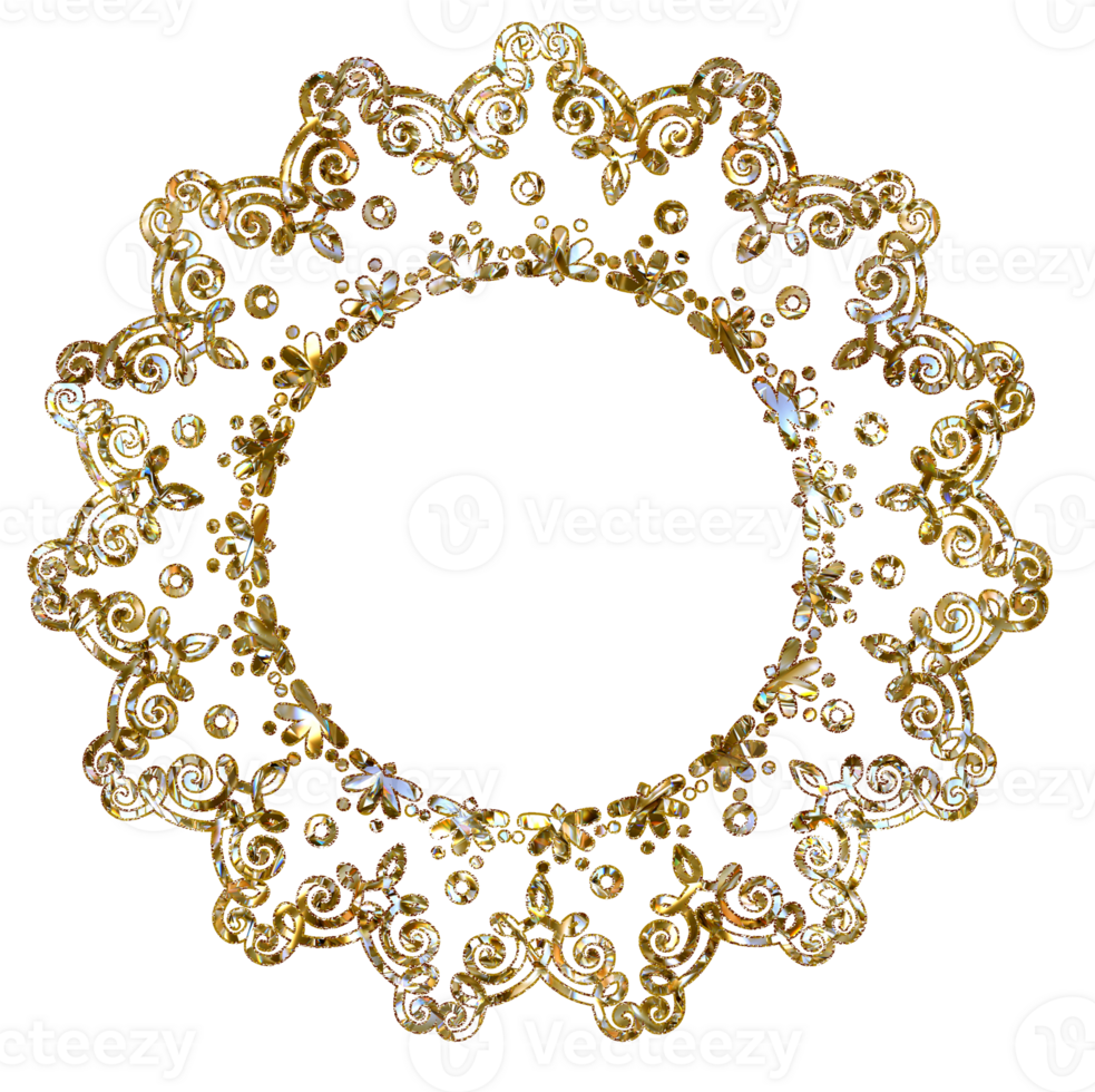 Shiny crystal frame png