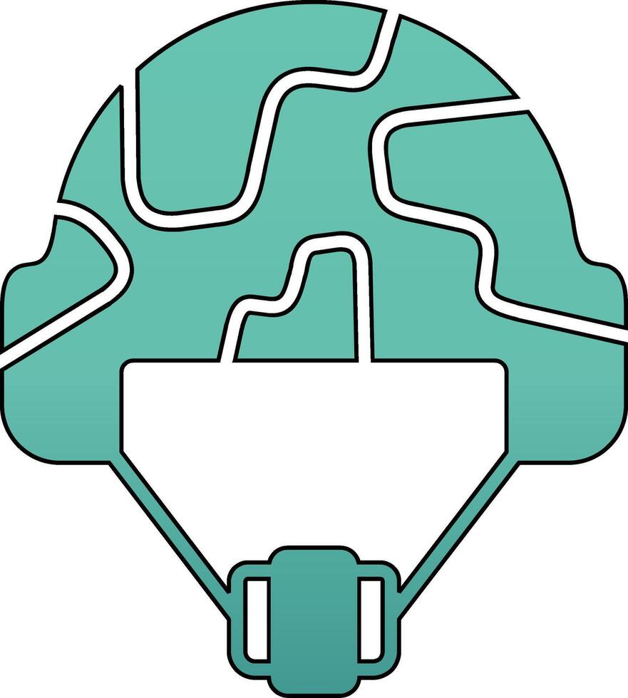 icono de vector de casco