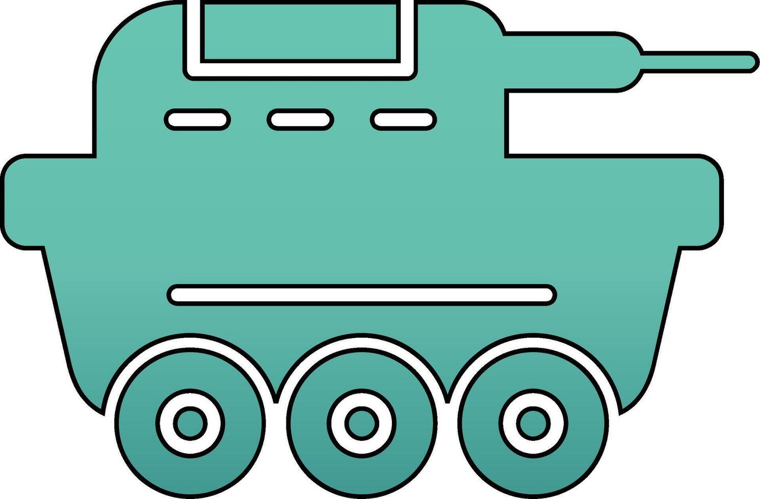 icono de vector de tanque