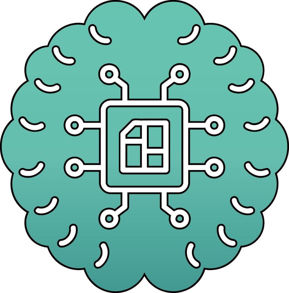 Artificial Intelligence Vector Icon
