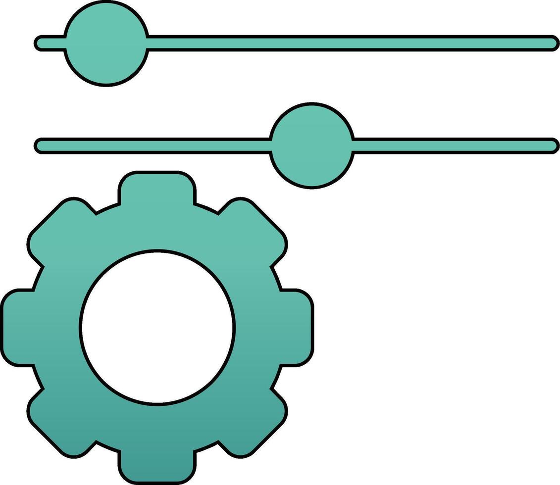 icono de vector de configuración