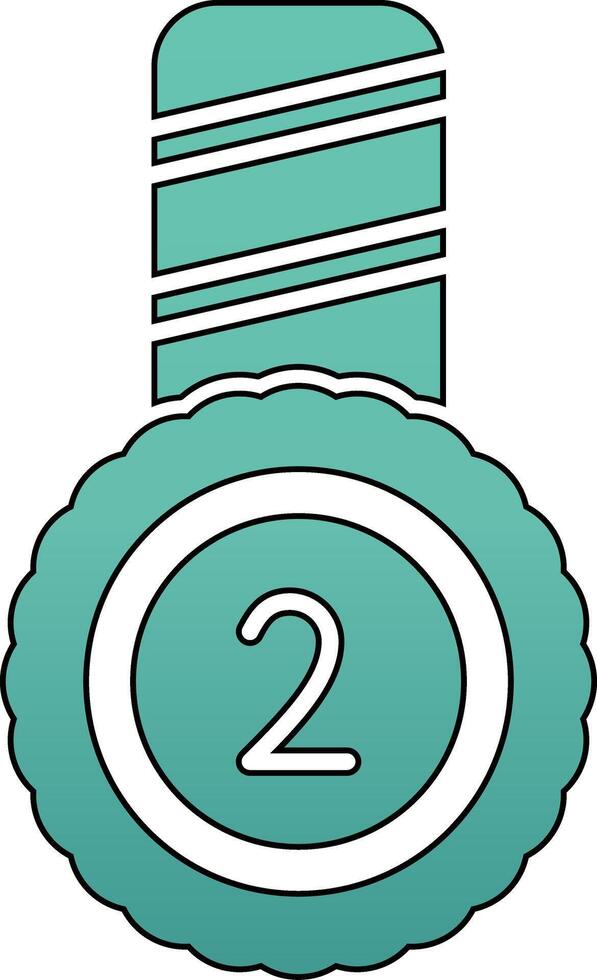 Second Place Vector Icon