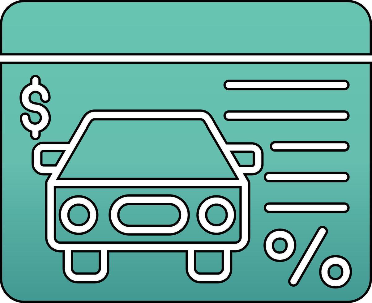 Car Loan Vector Icon