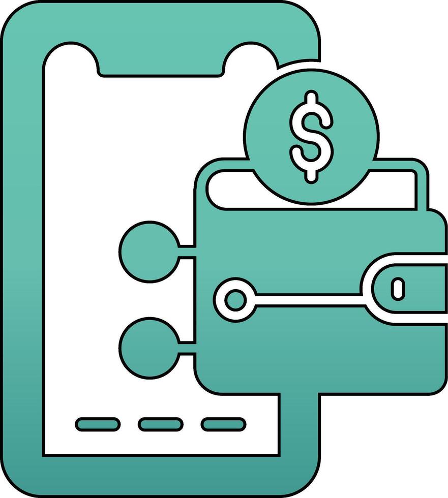 Digital Wallet Vector Icon