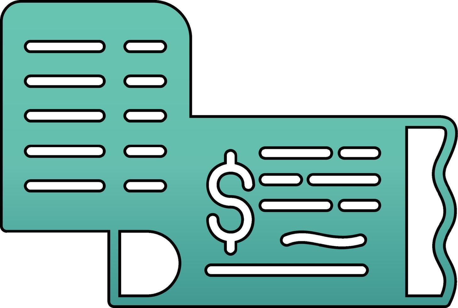 Cheque Vector Icon