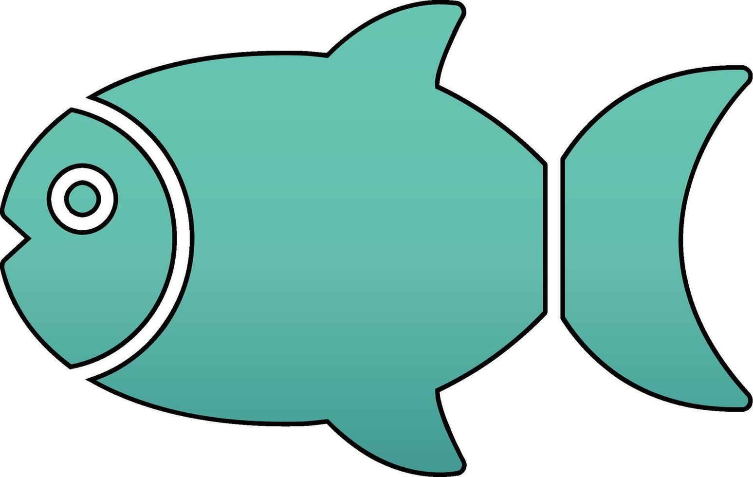 icono de vector de pescado