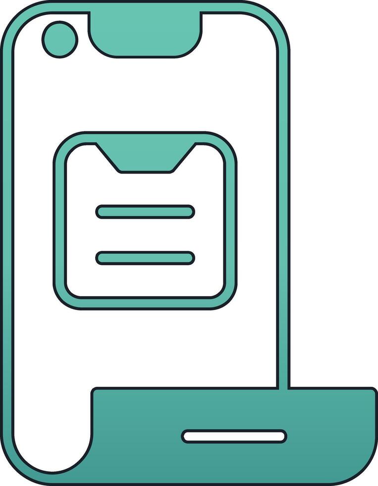 Folding Phone Vector Icon