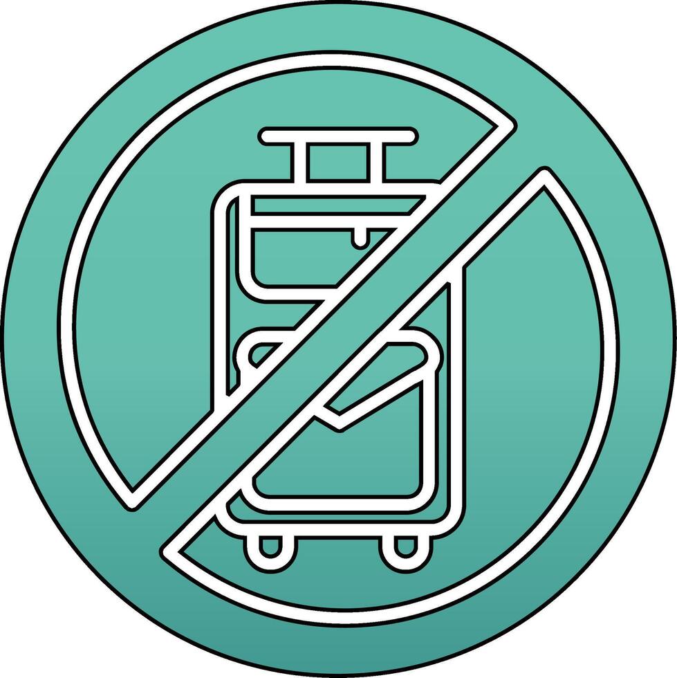 No Travelling Vector Icon