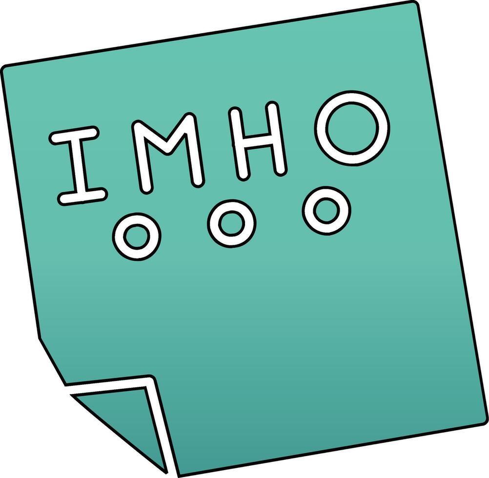 Imho Vector Icon