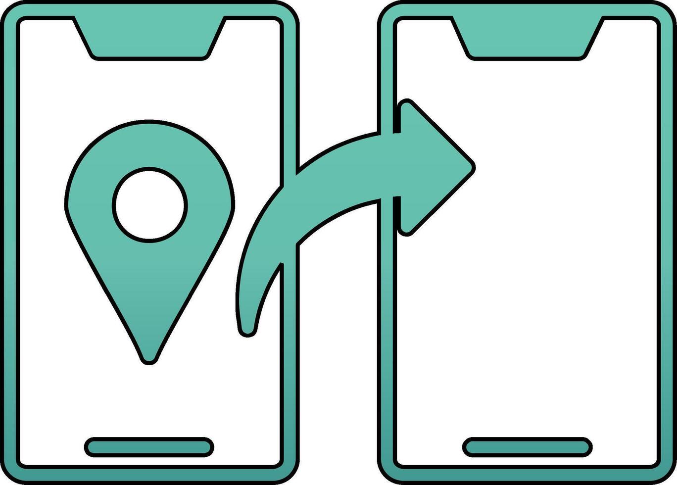 Share Location Vector Icon