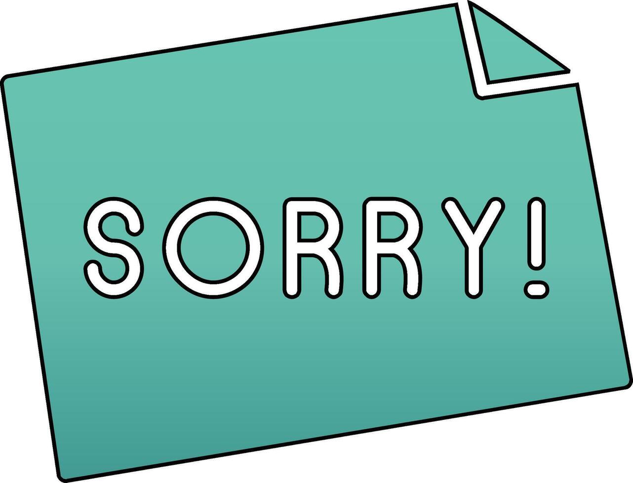 Sorry Vector Icon