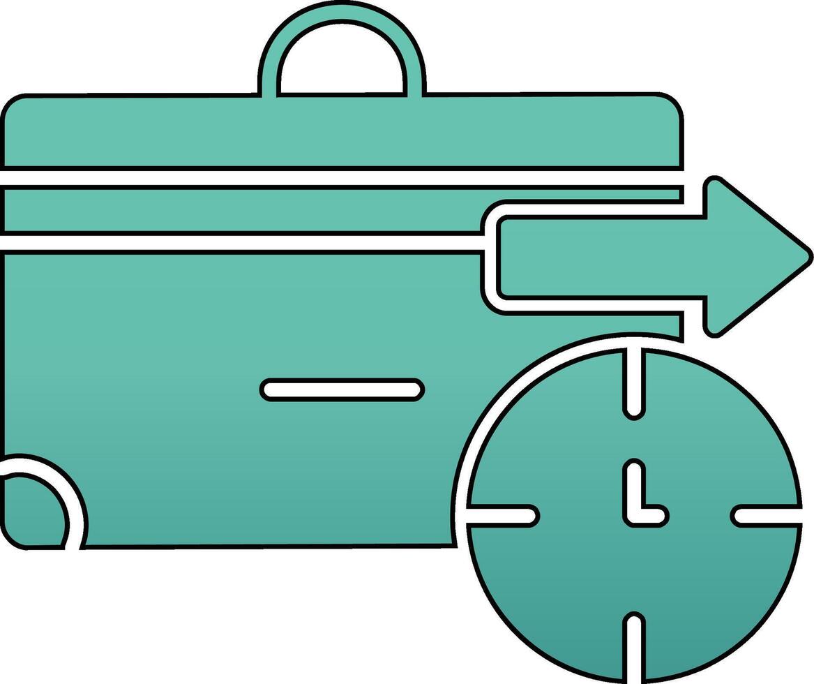 Business Trip Vector Icon