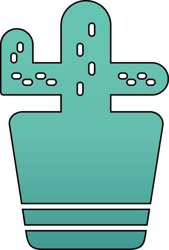 icono de vector de cactus