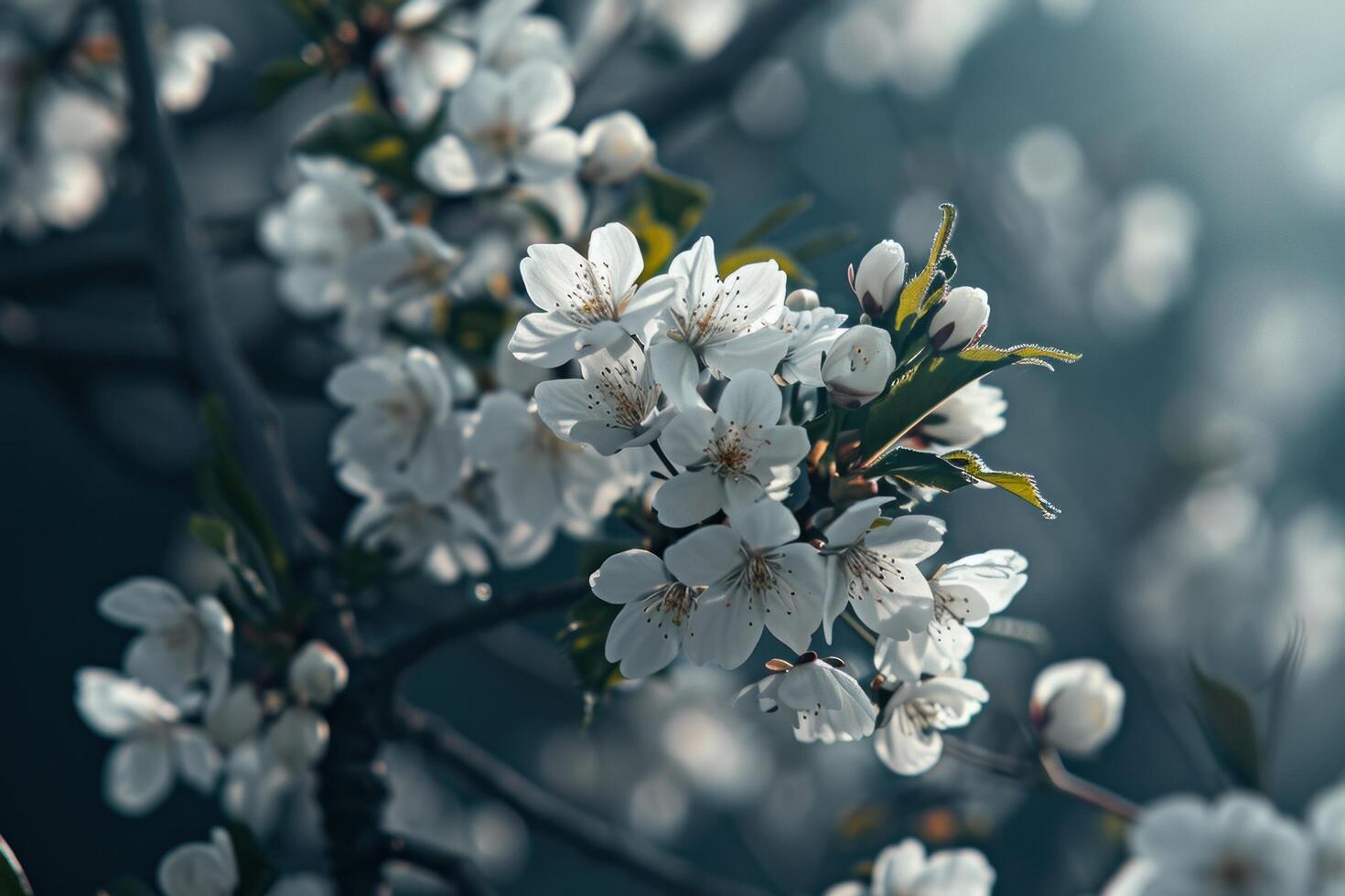 ai generado un pedazo de un blanco flor árbol con texto ese dice tamara cocina foto