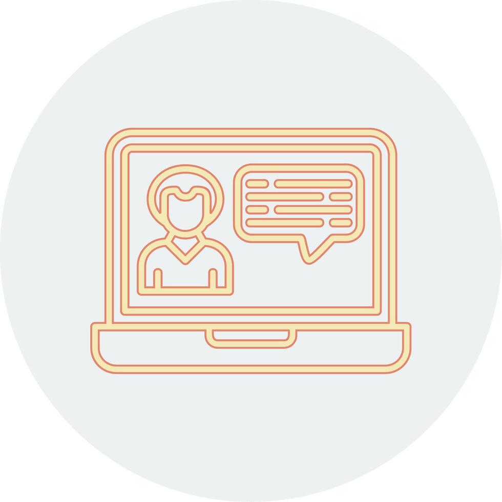 Video Call Chat Vector Icon