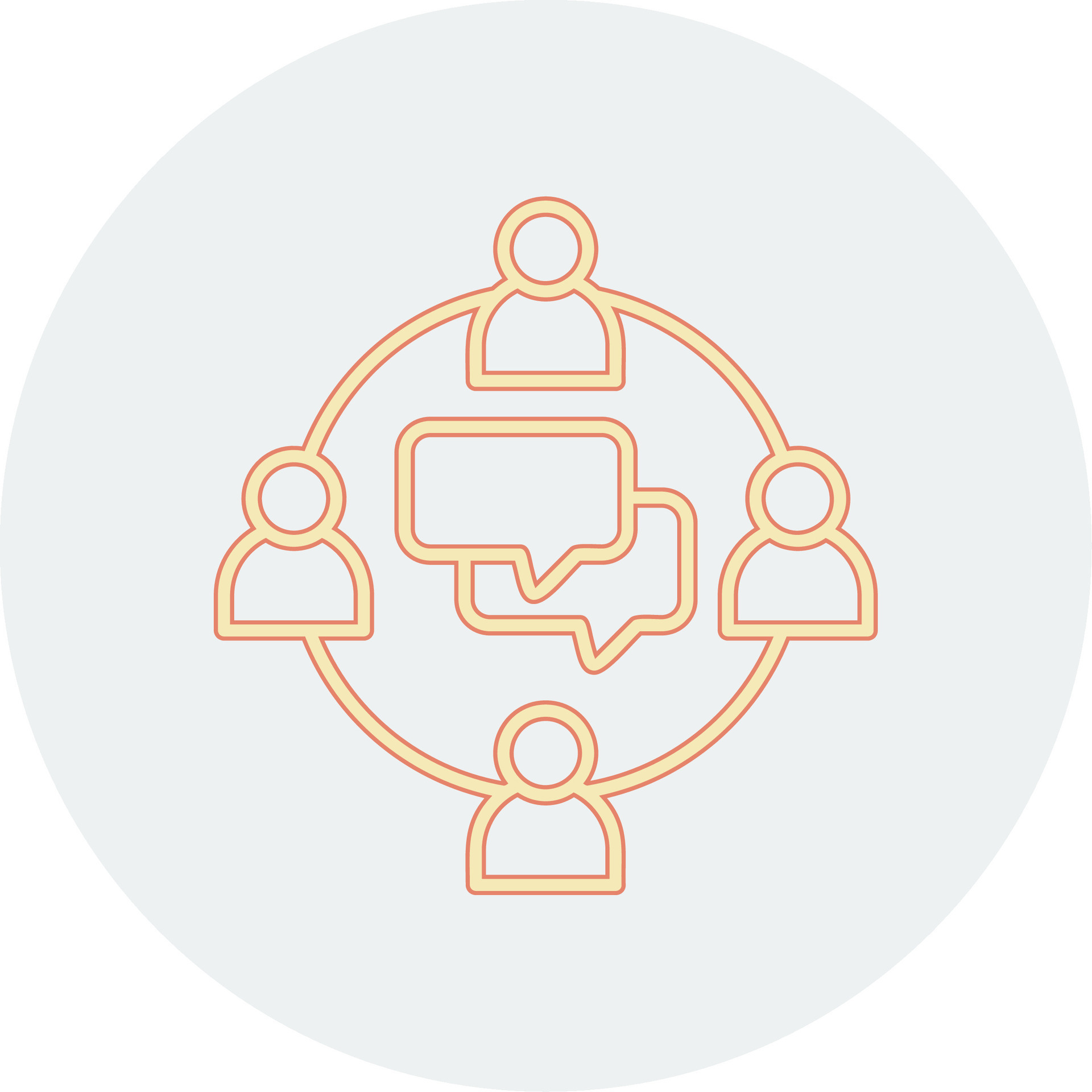 Group Chat Vector Icon 37305751 Vector Art at Vecteezy