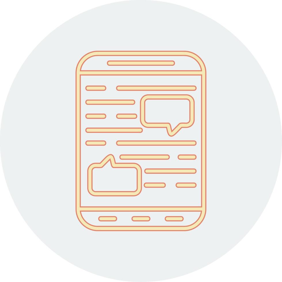 Mobile Chat Vector Icon