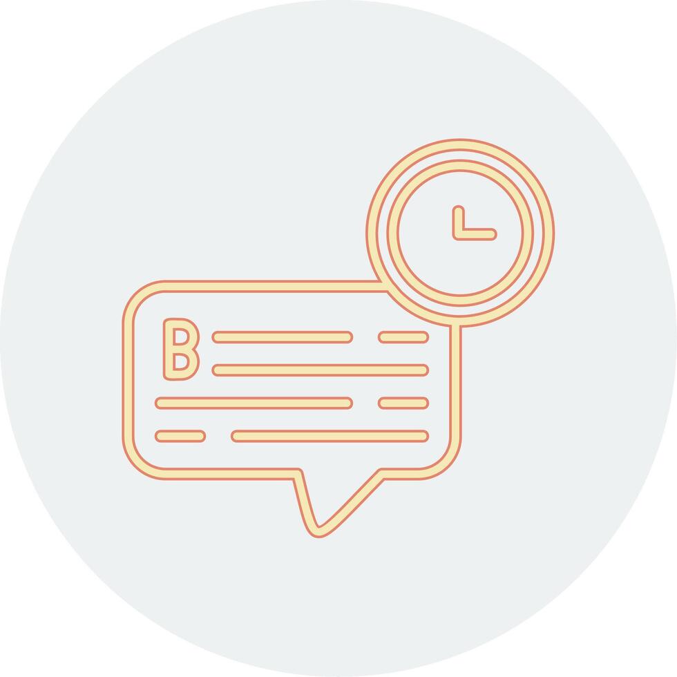 Chat Time Vector Icon