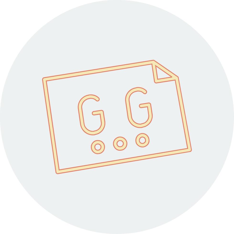 Gg Vector Icon