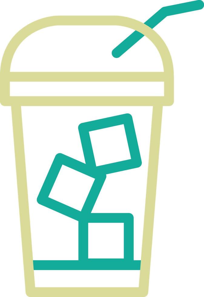 Cold Coffee Vector Icon
