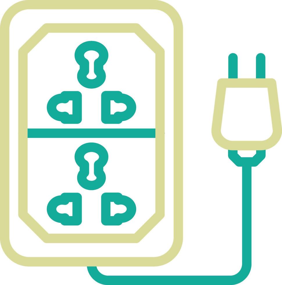 icono de vector de cable de extensión