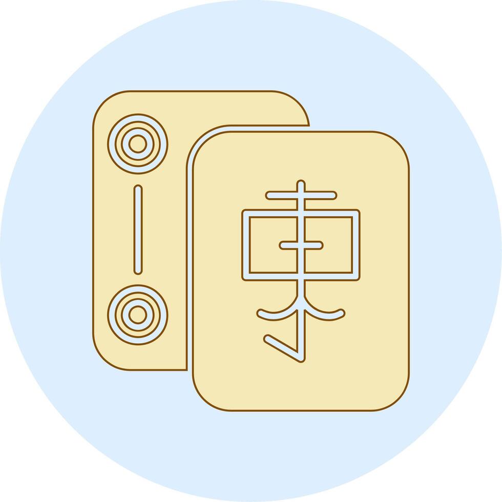 Mahjong Vector Icon