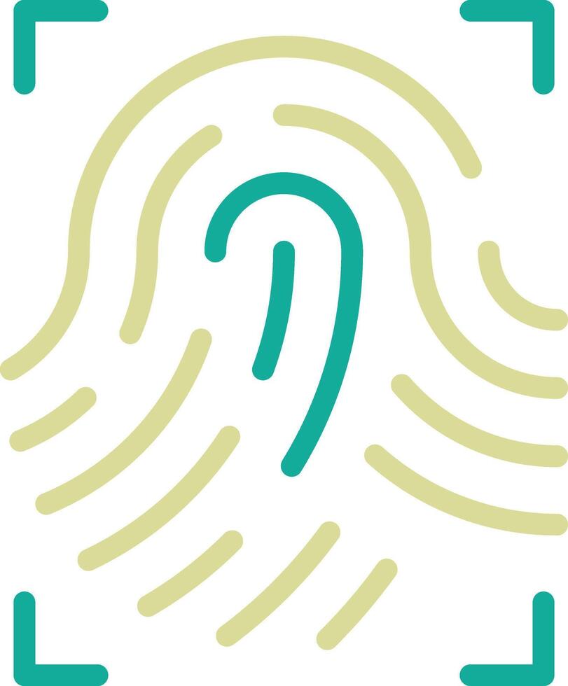 Fingerprint Scan Vector Icon