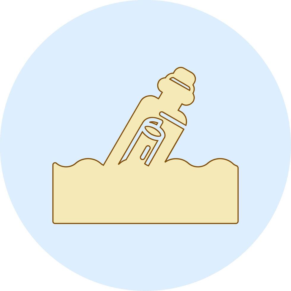 Message In A Bottle Vector Icon