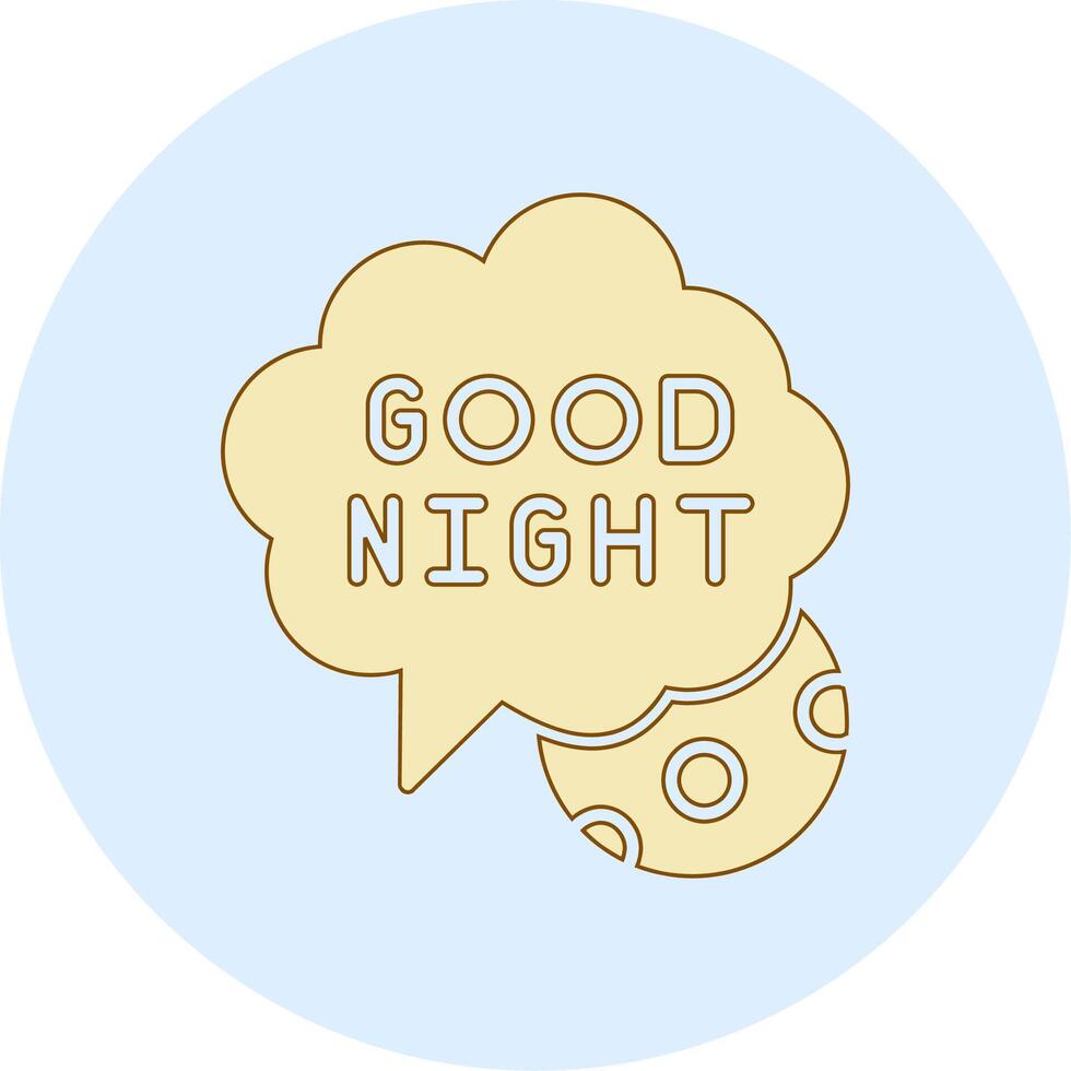 Good Night Vector Icon