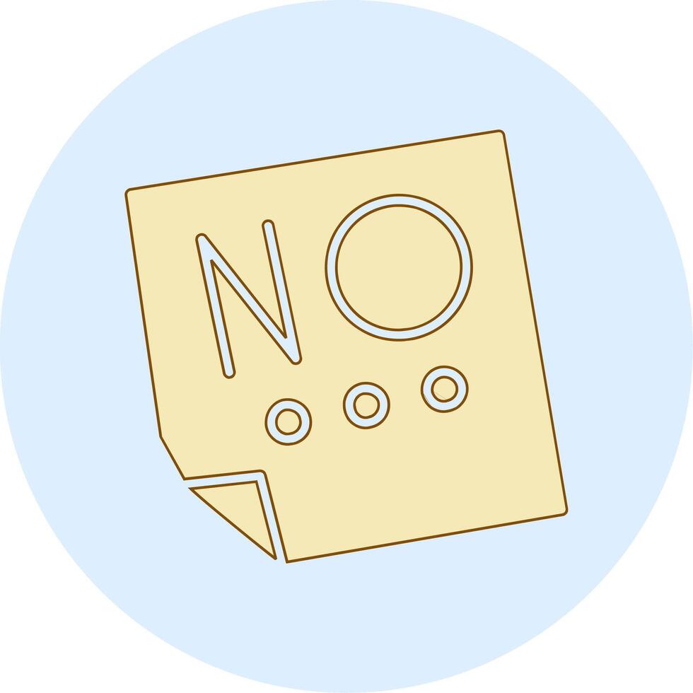 Say No Vector Icon