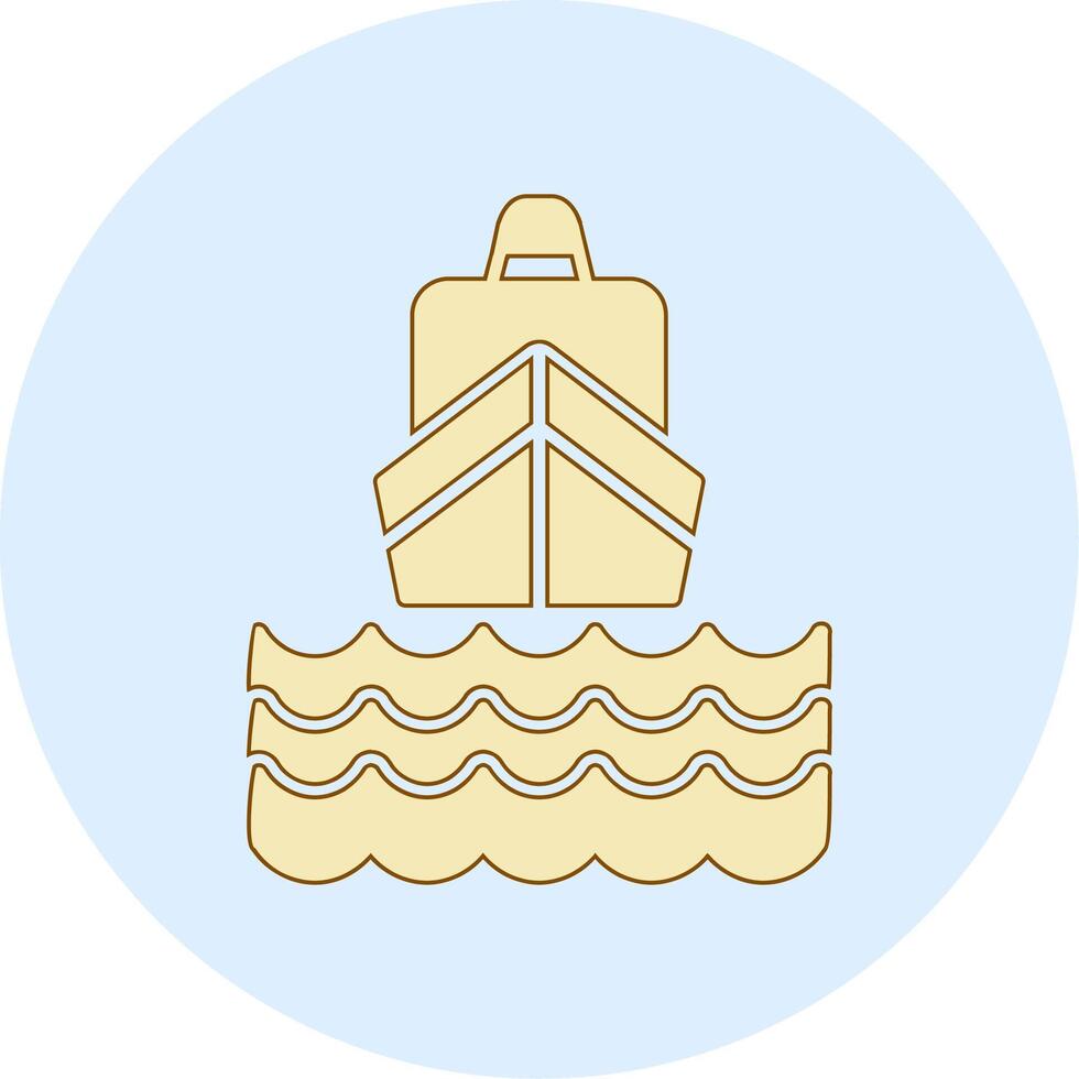 icono de vector de barco