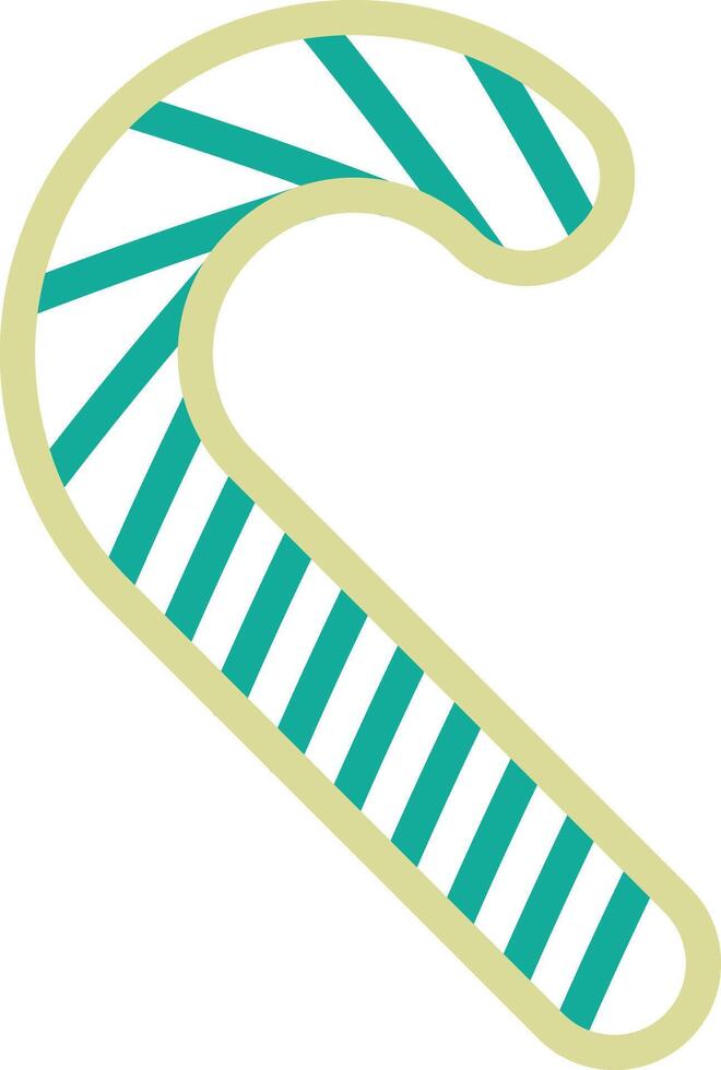 Candy Cane Vector Icon