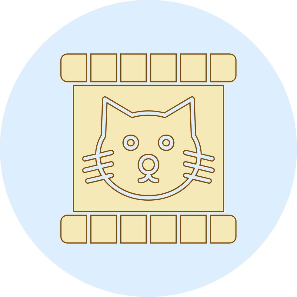 gato comida vector icono