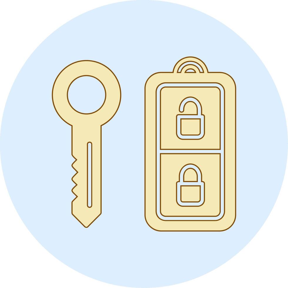 Car Key Vector Icon