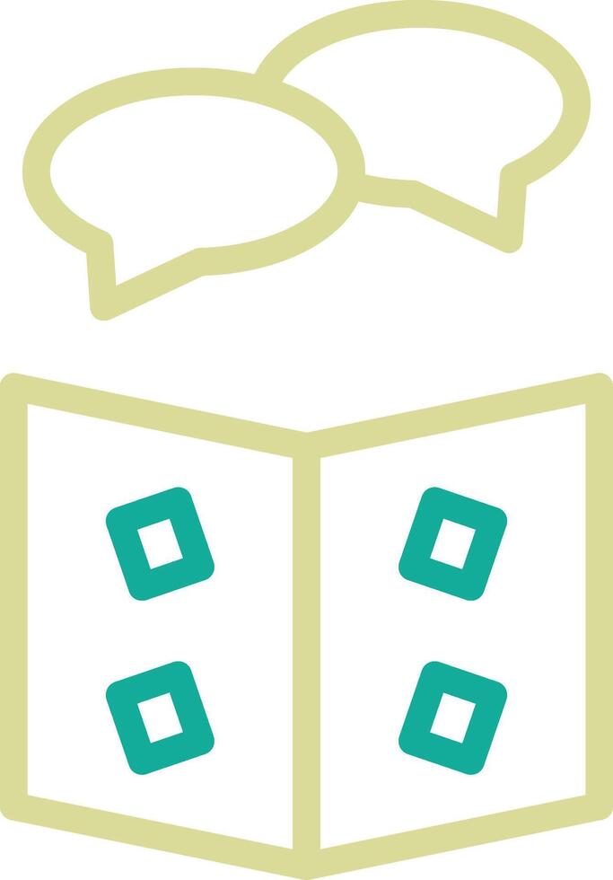 Library Chat Vector Icon