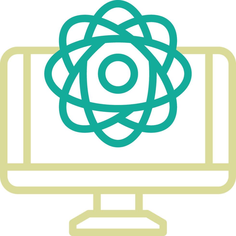 Quantum Computing Vector Icon