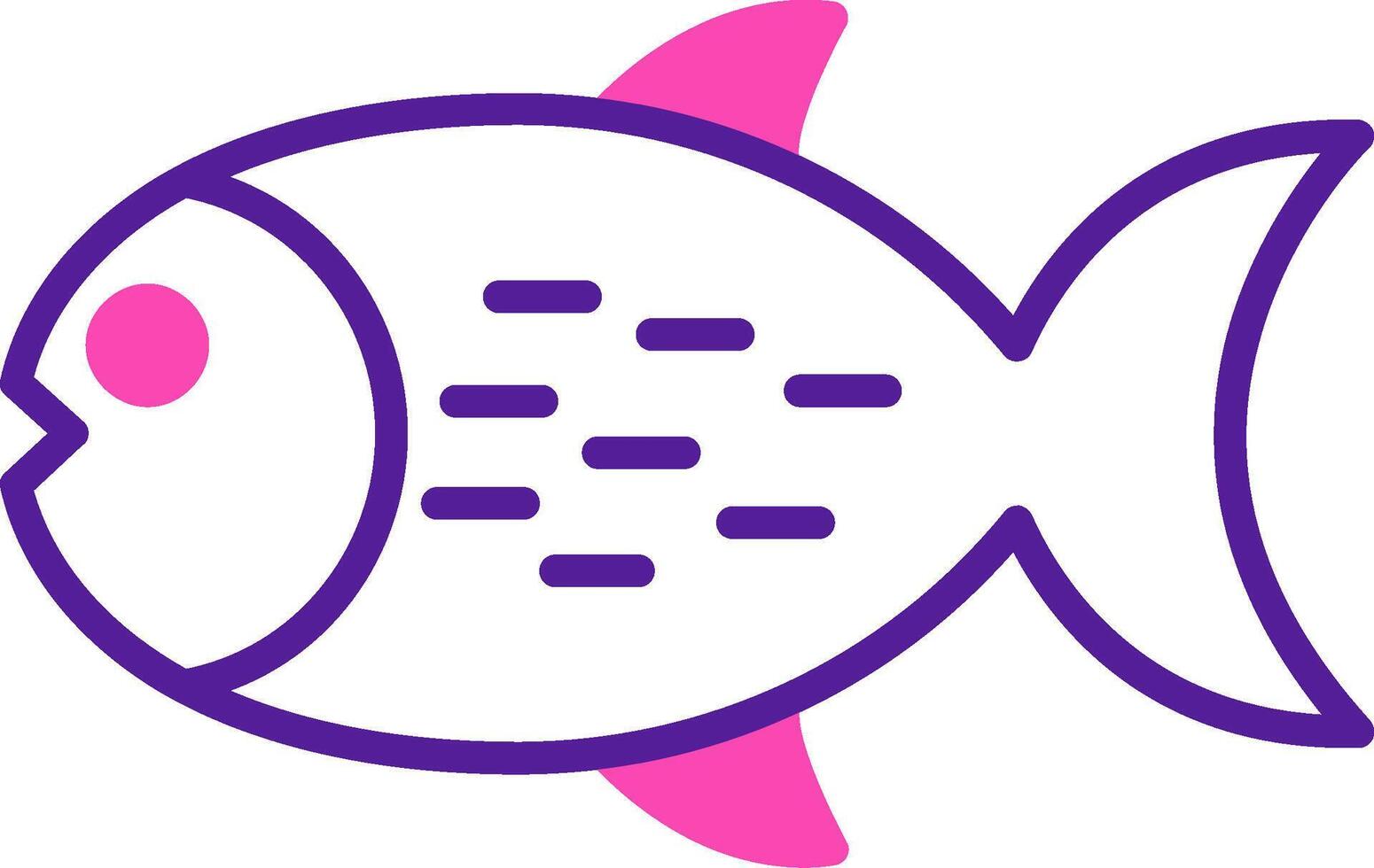 icono de vector de pescado