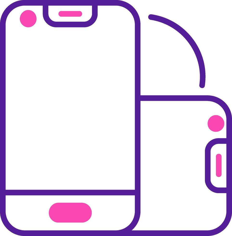 Foldable Smartphone Vector Icon