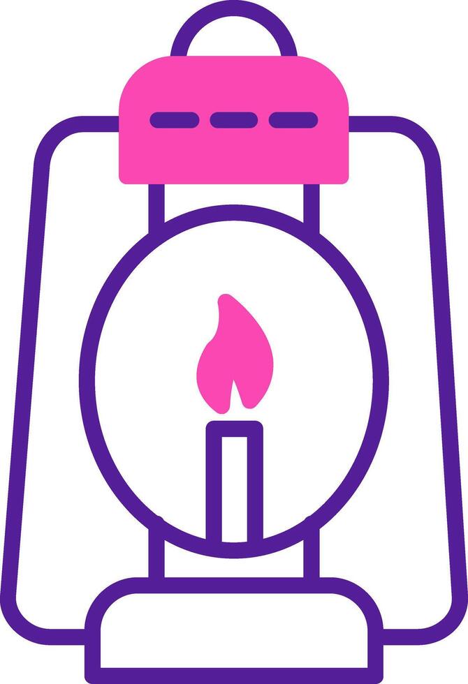 Oil Lamp Vector Icon