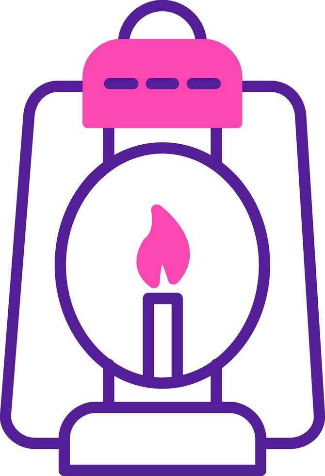 Oil Lamp Vector Icon